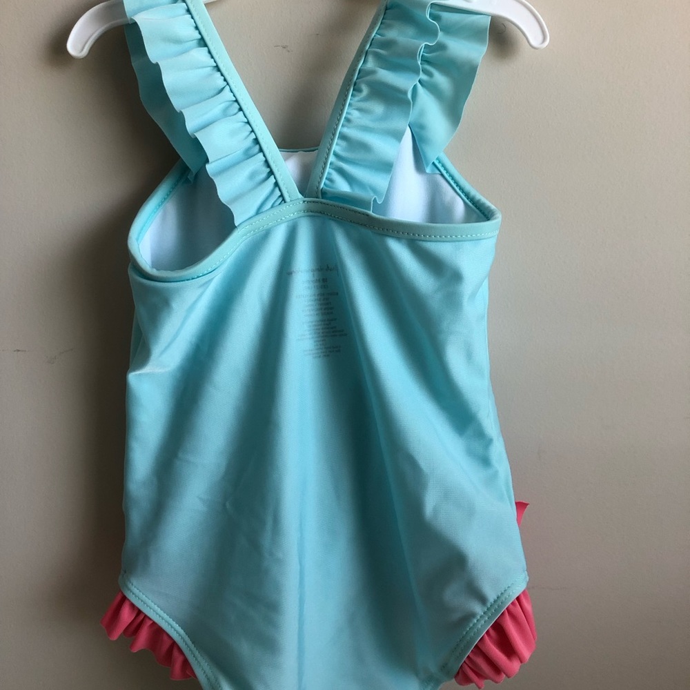 Baby Girls Flamingo Swimsuit - Picture 4 of 5